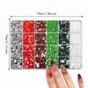 24/28 Grids Mixed Mini Christmas Gems Nail Charms Luxury Flatback Colorful Rhinestones  Nail Art
