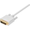 Кабель Monoprice 3 фута 28 AWG DisplayPort на DVI - Белый