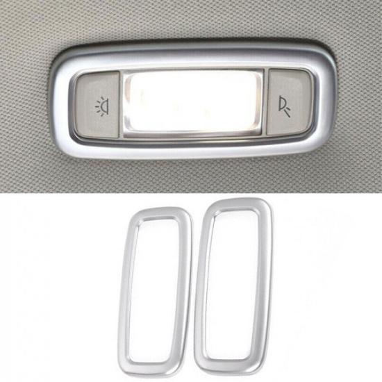 For BMW 7 Series 2016-2022 Matte Silver Rear Reading Light Lamp Decor Cover Trim