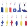Rowing Inflatable Boats Key Pendant Water Floating Keychain Sailing Fishing Keyring Pool Parts