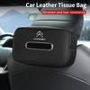 Car Tissue Box Seatback Tissue Bag Easy Installation For Citroen C3 C5 C1 C2 Berlingo Celysee Cactus Picasso Aircross Saxo Grand