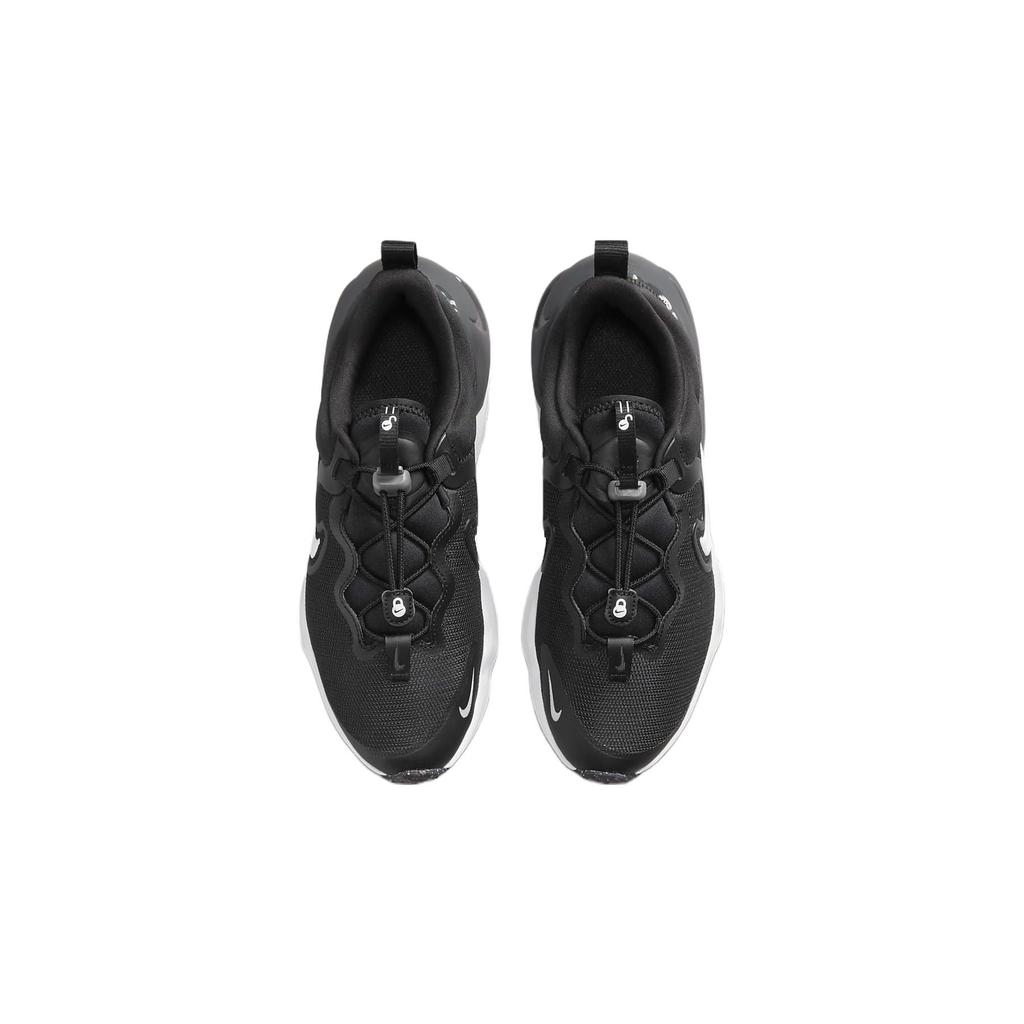 Nike Кроссовки для бега для детей Run Flow Durable с низким верхом Детские кроссовки для бега Черно-белые DR0472-001