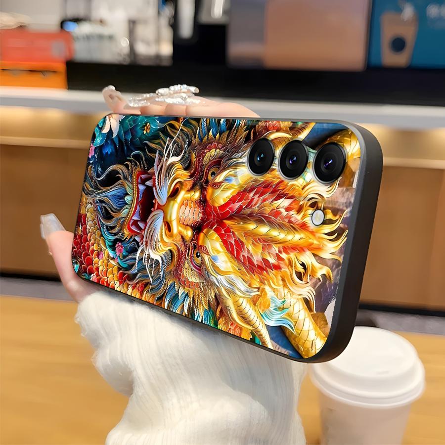 Крутой чехол-футляр с драконом для Samsung Galaxy S26 Ultra S23 Note 20 8 9 10 S21 FE S25 Plus S10 S9 S20 Ultra S24