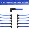 9PCS High Performance Spark Plug Wiring Harness Set 8MM for 96-99 GMC Chevrolet Engine Automobile Tool Accessories Kits