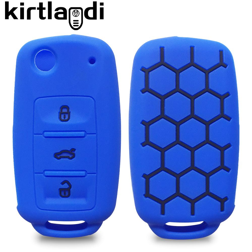 Силиконовый чехол для ключа, чехол для пульта дистанционного управления для Skoda Fabia Octavia A5 для VW Golf VI Polo Passat B5 3b Touran Caravelle Golf Plus Seat Ibiza