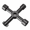 Multifunction 4 Ways Universal Triangle Wrench Key Plumber Keys Triangle for Gas Electric Meter Cabin