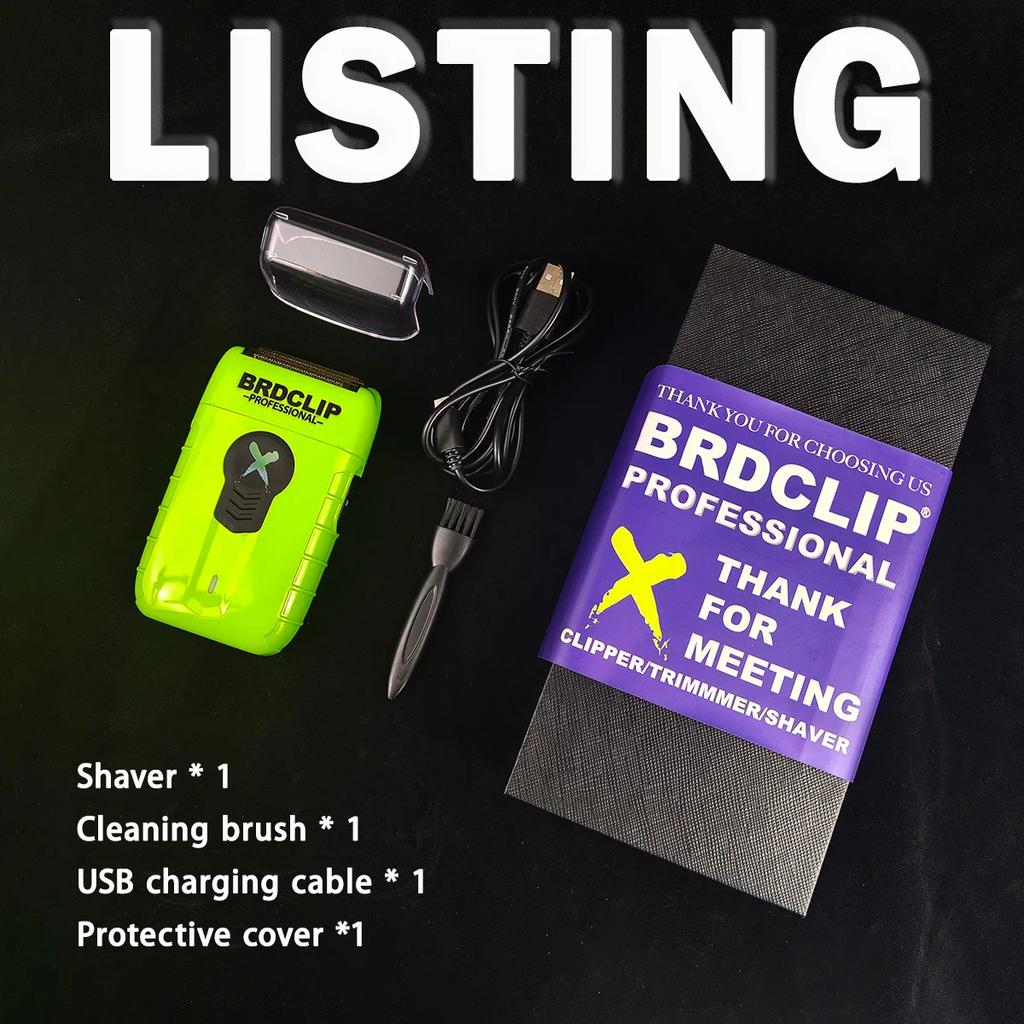 Professional BRDCLIP FA1R Electric Shaver 8000RPM Hair Trimmer 1200mAh ABS Shell Oil Head Salon Whitening Hair Trimming for Man