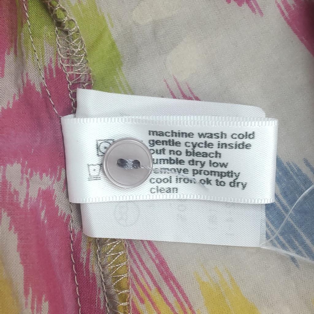 Отличное состояние США три точки 3/4 рукав Платье XS Женское До колена Разноцветное Прозрачное(ИСПОЛЬЗОВАЛ)