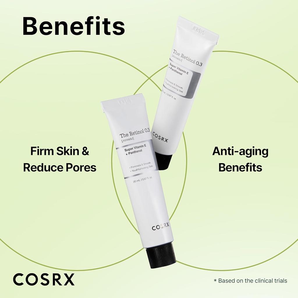 COSRX Крем Retinol 0.3 – мощный ночной крем против старения (20мл)