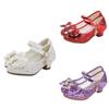 Girls' Solid Color Sequin Shoes Performance Shoes Children Shoes