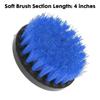 1Pcs Blue Yellow Cleaning Brush Nylon Power Scrubber Brush  Upholstery Sofa Wooden Furniture