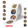 100-500pcs Round Tiger Animals Stickers Reward Label Thank You Stickers Tag Gift Sealing Label Decoration Stationery  Sticker