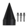 Firewood Log Splitter Kindling Splitting Wood Drill Bit with 3 Drilling Handles Firewood Log Drill