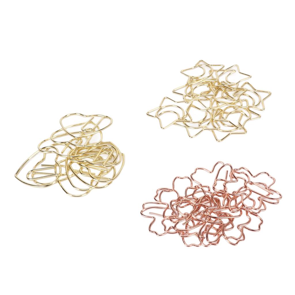 30 шт. скрепок в форме сердца и звезды, закладка, зажим для офиса, школы, студенческих файлов, классификация