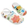 White Printed EVA Clogs Slippers Men Women Comfortable Breathable Slip On Casual Sandals Lightweight Soft Sole Summer Daily Wear