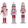 Fun Nutcrackers Pink Candy Theme Dessert Man Candy Cake Collectibles Holiday Decors Christmas Gift