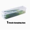 1/5-Pack Kitchen Long Rectangular Food Storage Containers, Plastic Reusable Refrigerator Organizer Boxes