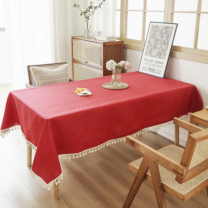 Ваби-саби Дзен Чайная церемония Прямоугольная скатерть с кисточками