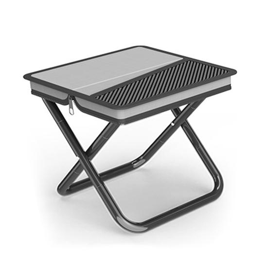 Портативный складной стул Застежка-молния Сверхлегкий складной стул Компактный дизайн Кемпинг Путешествия Рыбалка Пеший туризм