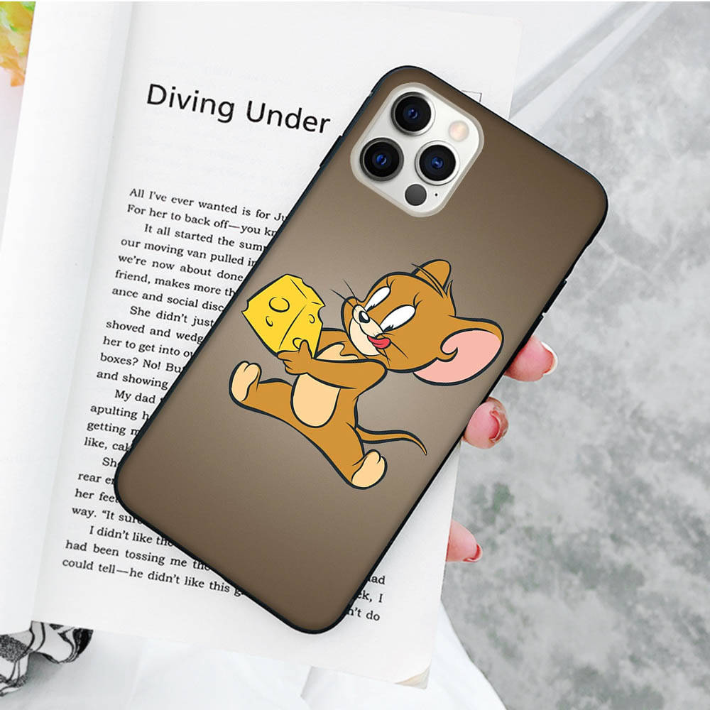 Мягкий чехол JT47 Cat Tom and Mouse Jerry для OPPO Reno 8 6 5 4 Pro Plus Find X3 A17 A3 A31 A38 A40 A53 A54 A55 A74 A76 A78 A77 A80 A94 A95 A96 Lite