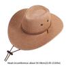 Beach Cap Western Cowboy Hat Wide Brim Beach Sunscreen Cap Simple Summer Sun Hat  Beach