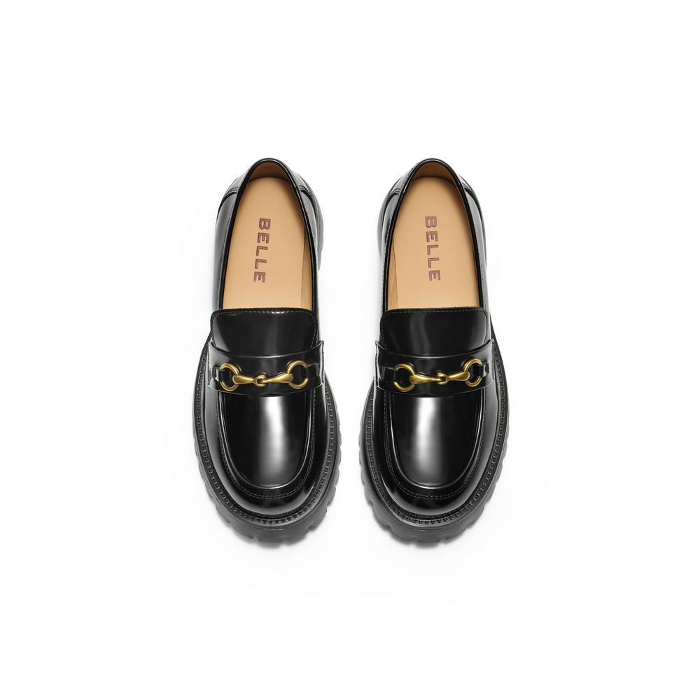 Belle Versatile Academy Style Le Fu Shoes for Women 2024 Autumn New Thick Bottom Height Increase JK Le Fu Shoes