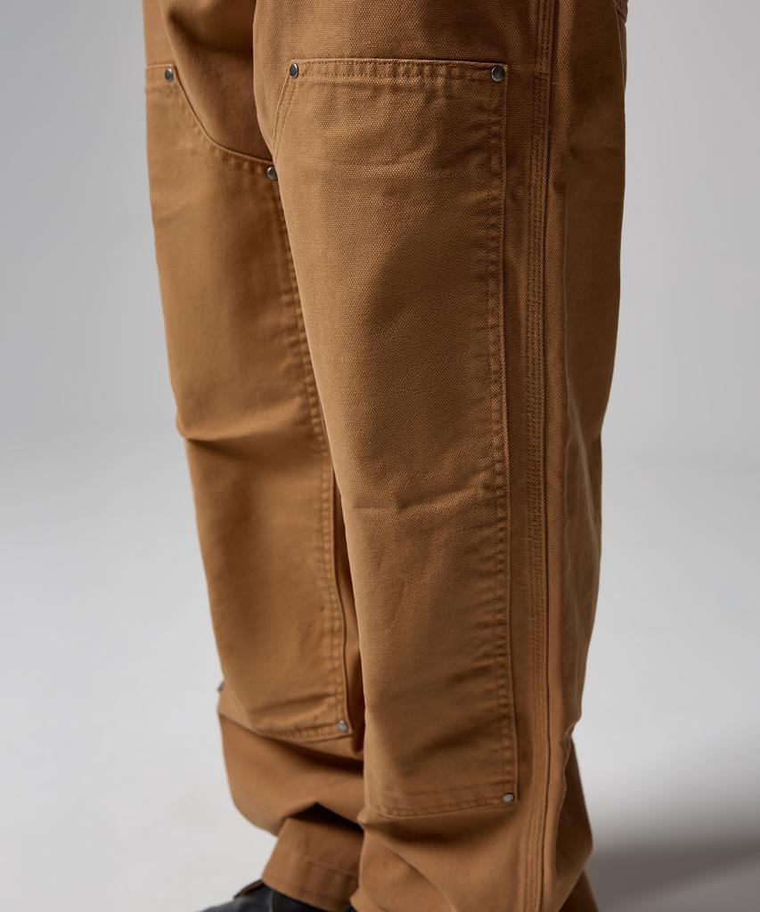 Dickies Двухколенные брюки из стираного утиного холста, цвет коричневая утка