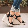 Fashion Women Leisure Wedges Heeled Wedge heel serpentine sandals Summer New Sandals Party Platform High Heels Shoes sandalias