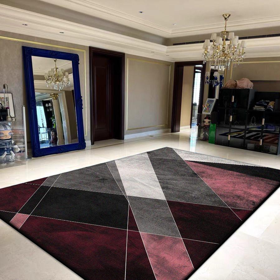 Геометрические ковры большой площади для гостиной, украшение, бытовые складные моющиеся ковры для спальни 200x300, мягкий напольный коврик для лаунжа