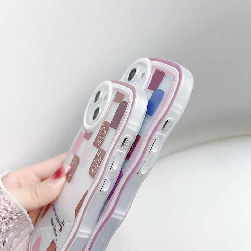 Мягкий чехол для телефона «Милая свинья волна» для IPhone 15 Redmi Note 12 Pro Note 11 Realme C55 C53 OPPO A58 Reno 10 5G Samsung S23 S24 Ultra A54 A53 Infinix