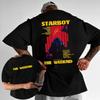 2026 Рэпер The Weeknd Альбом Starboy 2026 Мерч Футболка Мужчины Женщины Лето Уличный Готический Хип-Хоп Винтаж Хлопок Короткий Рукав Повседневная Футболка Повседневная Футболка