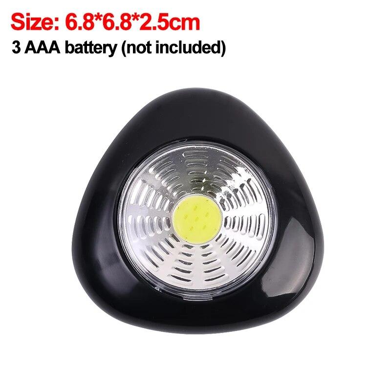 LED Night Light Battery Powered Wireless Wall Lamps for Bedroom Kitchen Bedside Toilet Closet Press Touch Switch Small Lights