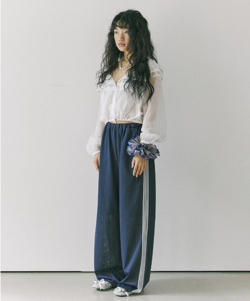HOKUSPOKUS Air Mesh Track Pants_Navy