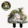 Artificial Fairy Garden Art Sculpture Cute Garden Floor Plugs Crafts Garden Stake Statue  Courtyard