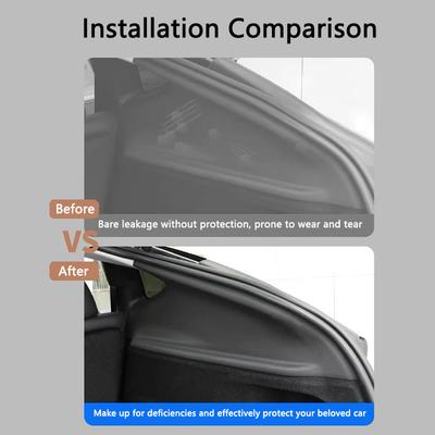 Для Tesla Model Y Juniper Запуск 2025 Защитная накладка на верхнюю часть багажника с обеих сторон Комплект TPE накладок на боковины багажника для защиты от ударов Аксессуары для интерьера