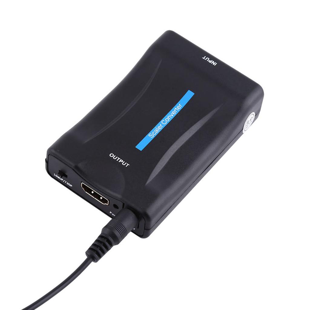 SCART в HDMI Аудио Видео Конвертер Скалер Адаптер 720P 1080P С USB Кабелем