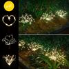 1pc Solar Fireworks Lamp Outdoor Grass Globe Dandelion Flash String Fairy Lights 90LEDs -420LEDs For Garden Lawn Holiday Light