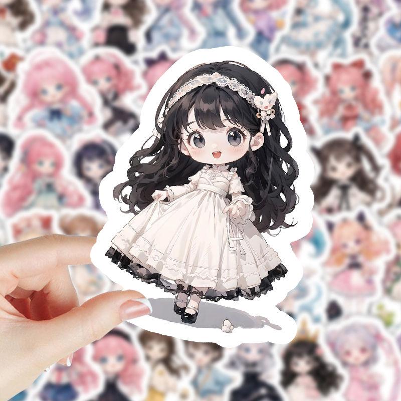 103 шт. симпатичных наклеек с изображением лоли/девочек для самостоятельного украшения блокнотов, ежедневников, бутылок с водой и поделок на тему аниме