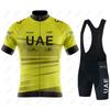 Mens Cycling Jersey Set With Bib Shorts Breathable Quick-Dry Performance Wear Road Mountain Bike Riding