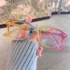 Rivets Decoration Computer Glasses Rectangle Shape Anti Blue Light Glasses Women Korean Stylish Men's Glass Frame