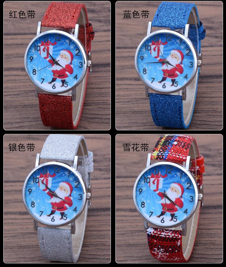 Рождественский Снеговик Женские Часы Повседневные Кварцевые Наручные Часы Яркий Цвет Кожаный Ремешок Кварцевые Часы Женские Часы Reloj Mujer