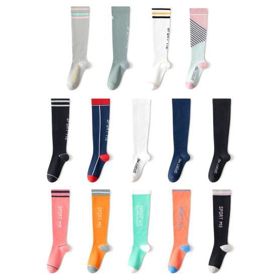 Compression Stockings Long Tube Anti-Fatigue Super Soft Anti-friction Good Stretch Socks for Running