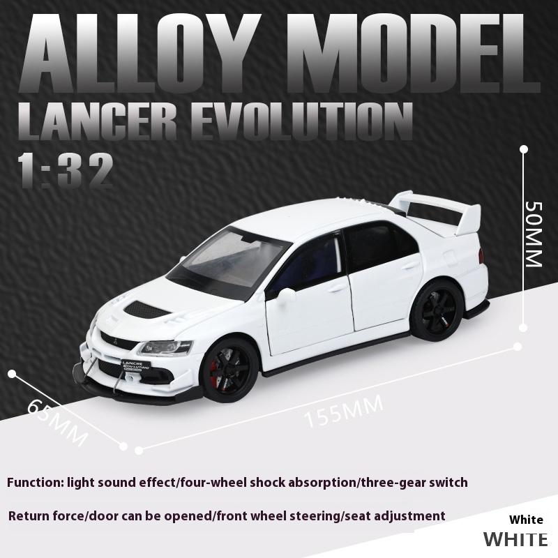 1/32 Mitsubishi Lancer Evolution Девятый Супер Гоночный Металлический Сплав Литой Модель Автомобиля Коллекция Для Улицы Хобби Бутик Подарок Мальчику