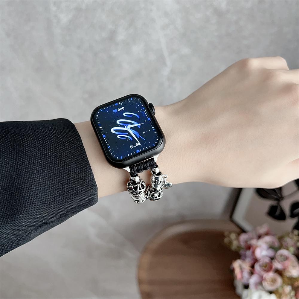 Slim Leather Strap For Apple Watch Band 44mm 40mm 41mm 49mm 42 45 Mm Wrist Women Bracelet iWatch Serie 9 8 7 6 5 4 3 SE Ultra 2