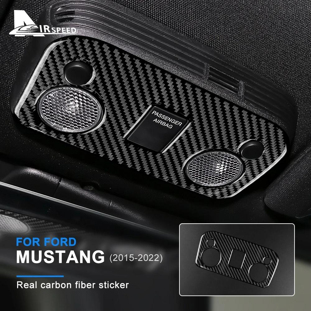 AIRSPEED для Ford Mustang 2015 2016 2017 2018 2022 Аксессуары Наклейка из углеродного волокна Автомобильный фонарь для чтения