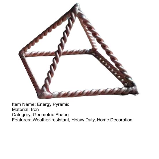 Металлическая проволока Энергетическая Пирамида Украшение Куб Мощности 188 МГц Тензор Стиль