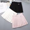 Летняя юбка-полуюбка для девочек Плиссированная юбка Детское однотонное летнее платье Короткая юбка Юбка для девочек
