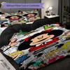 1PC Mafalda pattern Bedding Quilt Set Quilt Cover Pillowcase Home Decoration Birthday Gift (1 * duvet cover + 2 * pillowcase, without core)