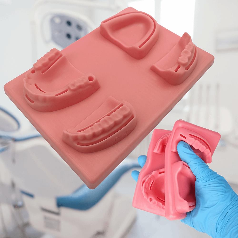 Силиконовая модель для обучения стоматологии 4 типа ран Модель для тренировки наложения швов на десну Для обучения стоматологов