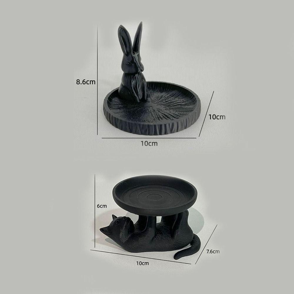 3D Printed Cat Jewelry Tray Rabbit Trinket Dish New Jewelry Storage Tray  Desktop Organization